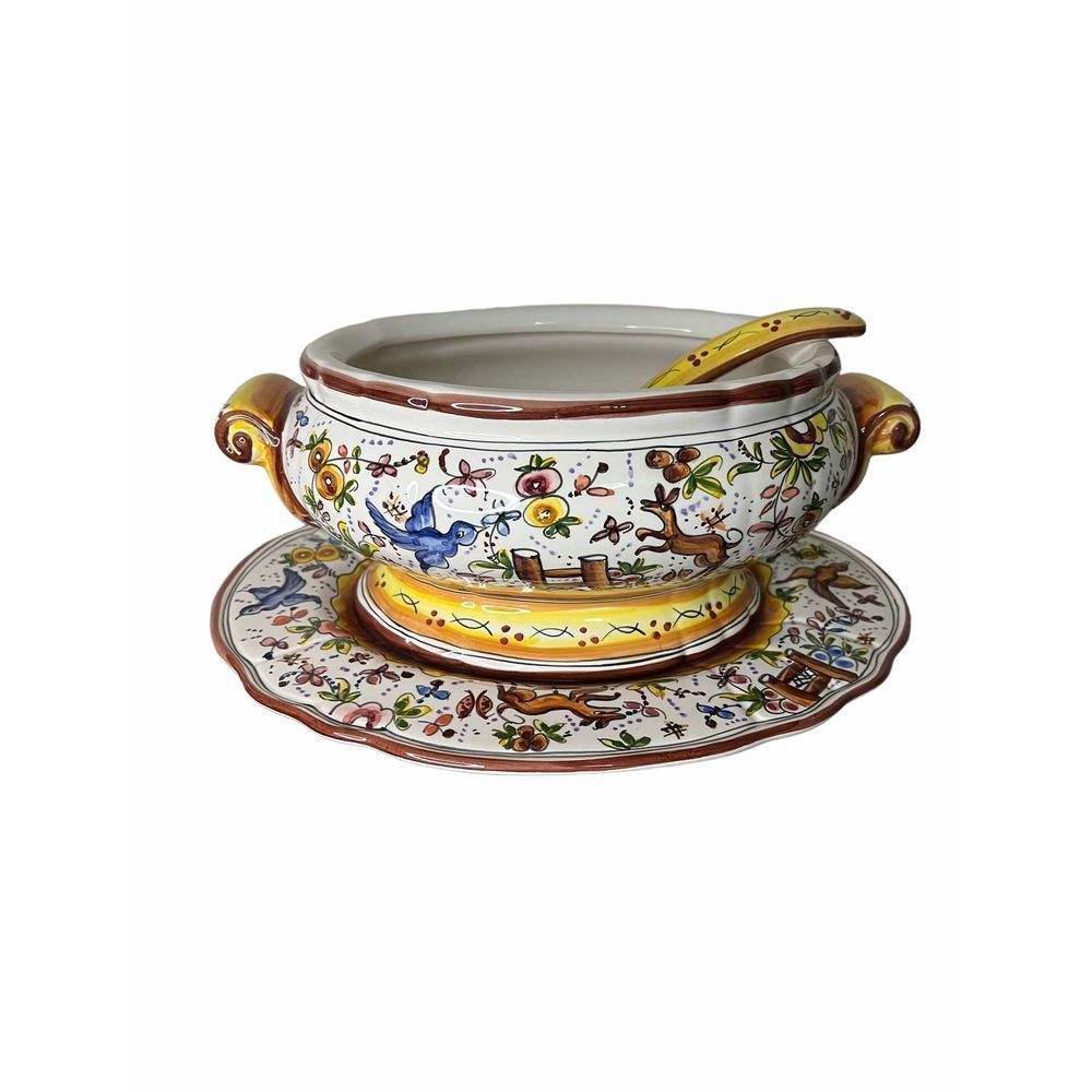 RARE Authentic Portuguese Hand Painted Tureen